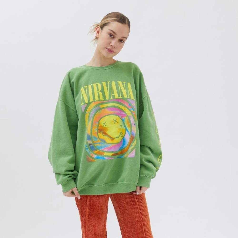 Nirvana Smile Overdyed Sweatshirt